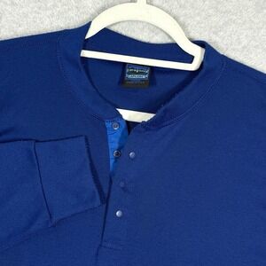 Vintage 80s Patagonia Shirt Mens Large Capilene‎ Midweight 1/4 Snap Henley USA